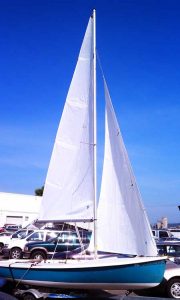 Coronado 15 showing new main and jib